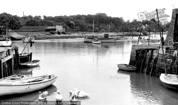 Photo of Lymington, View From Town Quay 1955