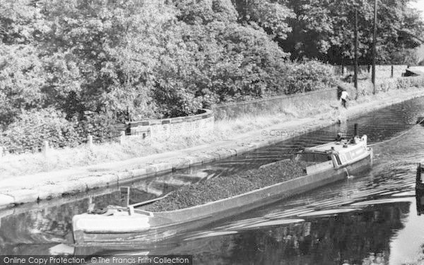 Photo of Lymm, A Barge On The Canal c.1960 - Francis Frith