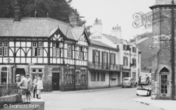 Martins Bank And Eagle Hotel c.1955, Lymm