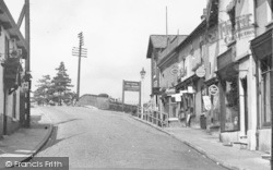 Shops Near The Bridge c.1955, Lymm