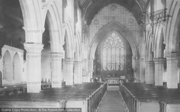 Photo of Lymm, St Mary's Church Interior 1897