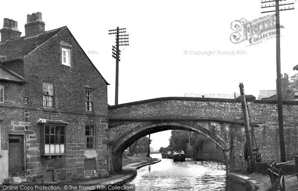 Photo of Lymm, The Bridge And Canal c.1955