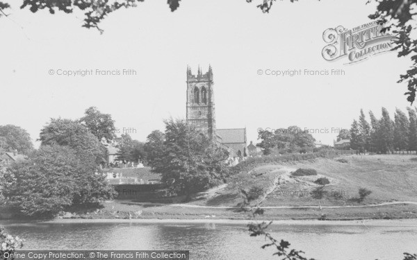 Photo of Lymm, The Dam And St Mary's Church c.1955