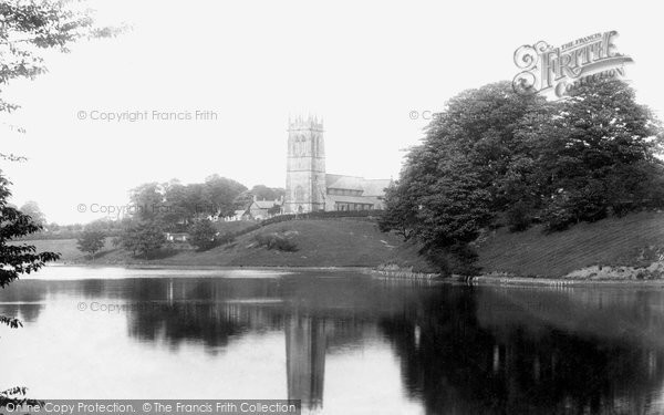 Photo of Lymm, The Lake And St Mary's Church 1897