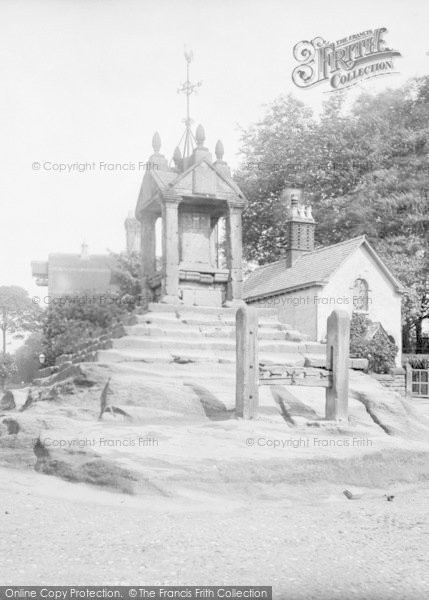 Photo of Lymm, The Village Cross And Stocks 1897