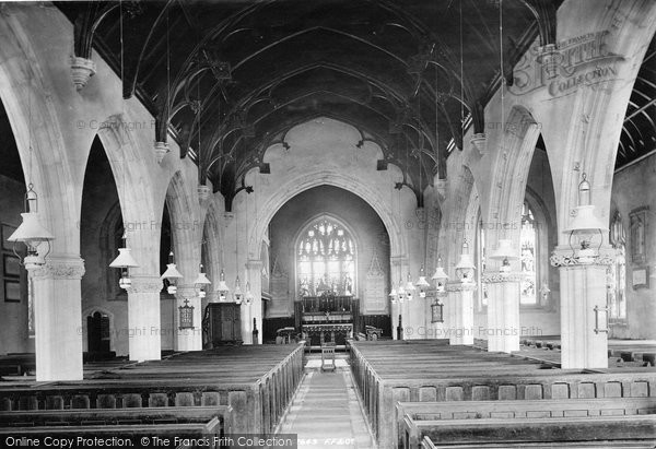 Photo of Lympstone, Church Interior 1896