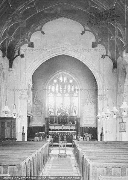 Photo of Lympstone, Church Interior 1896