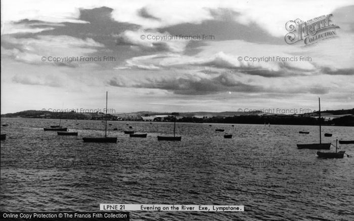 Photo of Lympstone, Evening On The River Exe c.1960