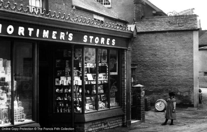 Photo of Lympstone, Mortimer's Stores 1904