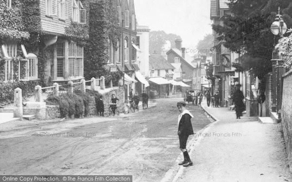 Photo Of Lyndhurst High Street A Boy 1908 Francis Frith