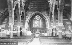 St Michael's Church Interior 1894, Lyndhurst