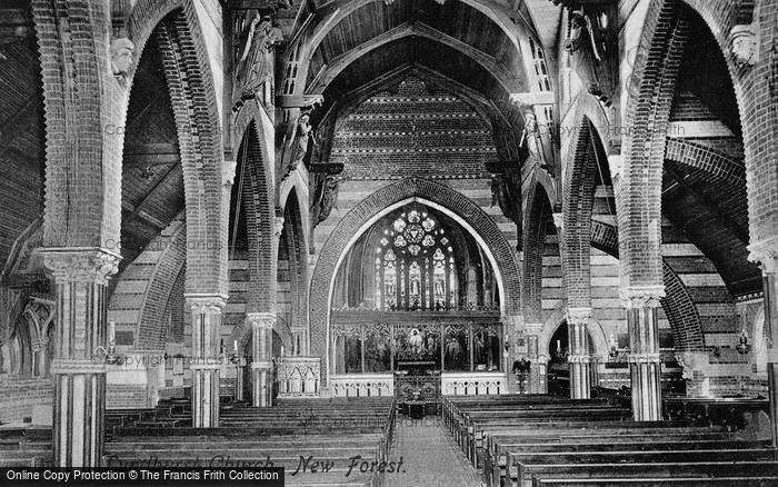 Photo of Lyndhurst, The Church Interior 1891