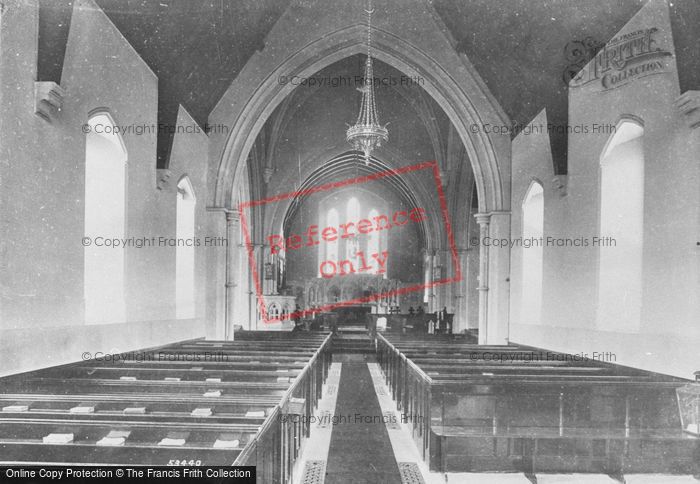 Photo of Lyne, Holy Trinity Church, Interior 1906