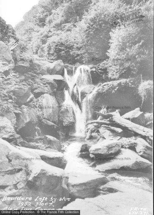 Photo of Lynmouth, Boulders Left By The 1952 Flood, Glen Lyn Gorge c.1960