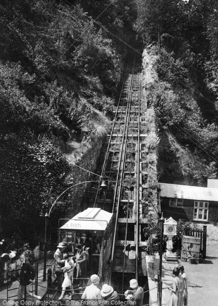 Photo of Lynmouth, Cliff Railway 1929