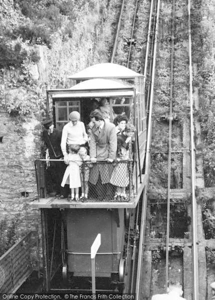 Photo of Lynmouth, Cliff Railway c.1955