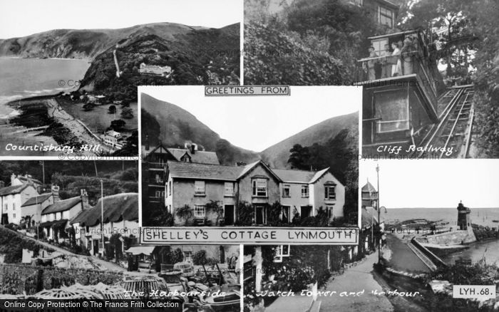Photo of Lynmouth, Composite c.1955