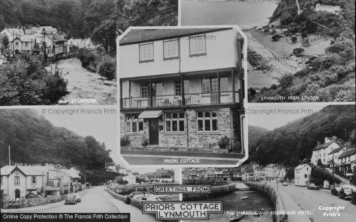 Photo of Lynmouth, Composite c.1955