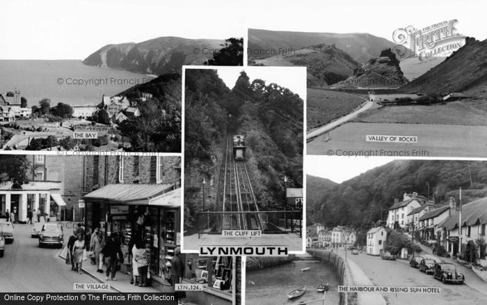 Photo of Lynmouth, Composite c.1965