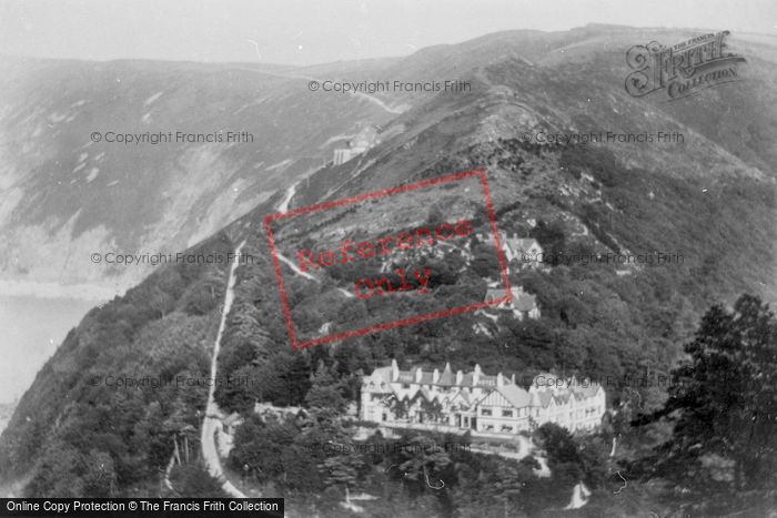 Photo of Lynmouth, Countisbury Hill And Tors Hotel 1907