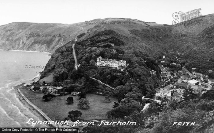 Photo of Lynmouth, From Fairholm c.1950