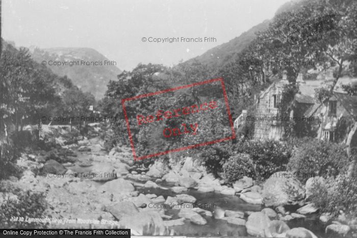 Photo of Lynmouth, From Woodside Bridge 1890