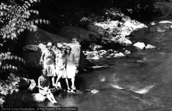 Photo of Lynmouth, Girls By The Lyn 1929