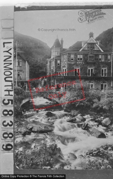 Photo of Lynmouth, Lyn Valley Hotel 1907