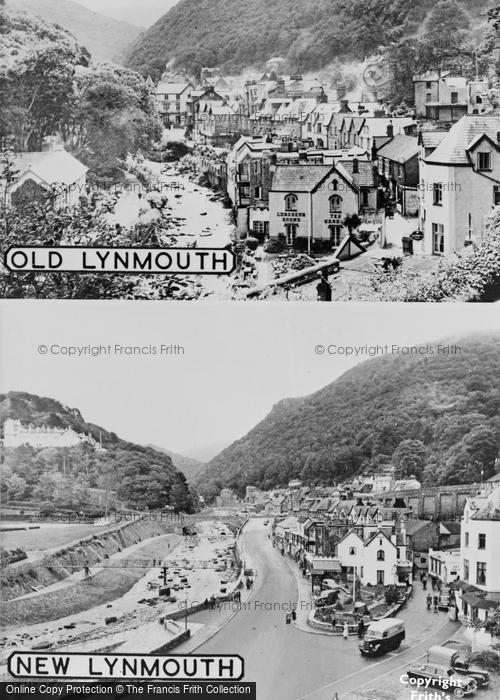 Photo of Lynmouth, Old And New c.1960
