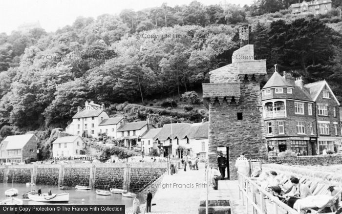 Photo of Lynmouth, Rhenish Tower And Mars Hill c.1955