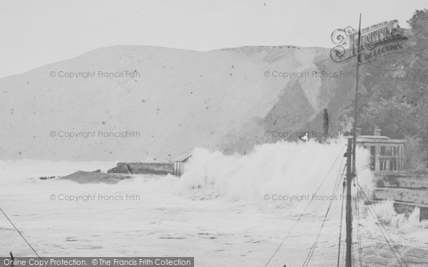 Photo of Lynmouth, Rough Sea c.1880