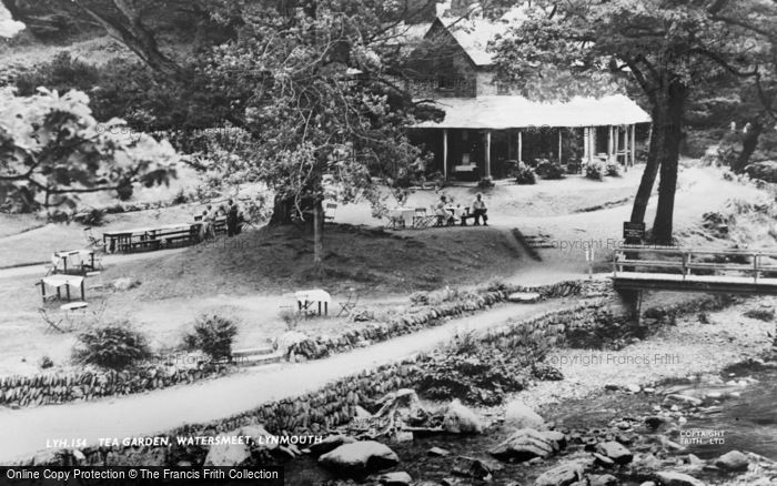 Photo of Lynmouth, Tea Garden, Watersmeet c.1955