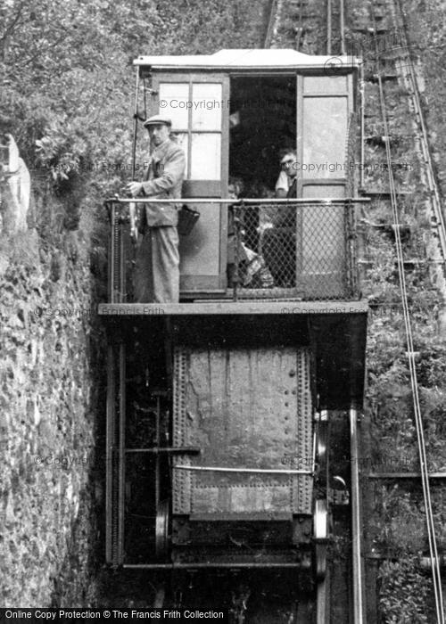 Photo of Lynmouth, The Cliff Railway c.1955