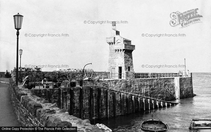 Photo of Lynmouth, The Harbour And Lighthouse c.1955