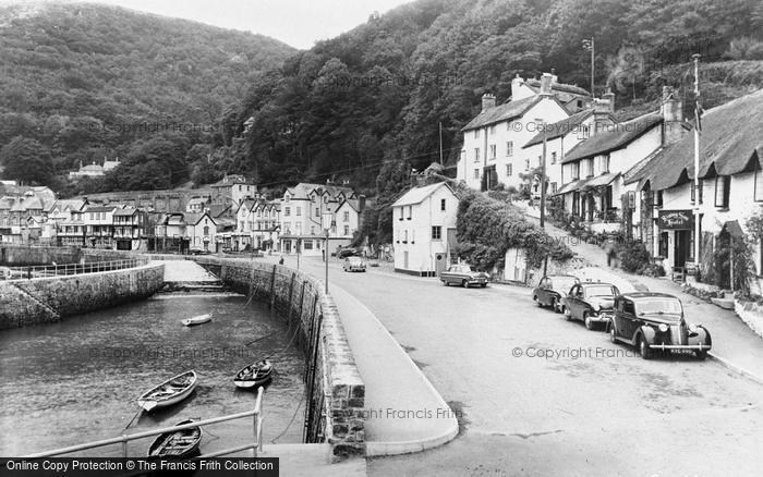 Photo of Lynmouth, The Harbour And Rising Sun Hotel c.1955