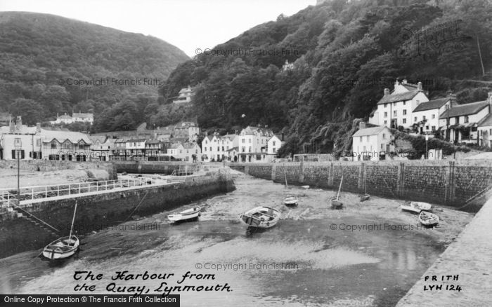 Photo of Lynmouth, The Harbour From The Quay c.1955