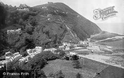 The Hill, Showing Lynton Above c.1895, Lynmouth