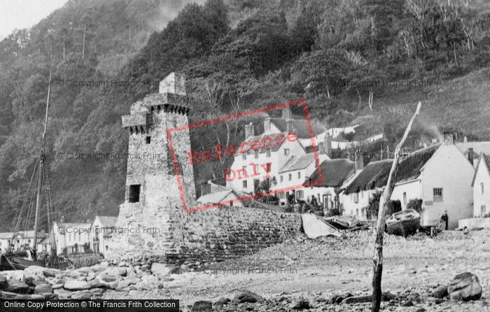 Photo of Lynmouth, The Lighthouse c.1870
