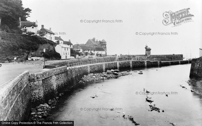 Photo of Lynmouth, The River And Lighthouse c.1955