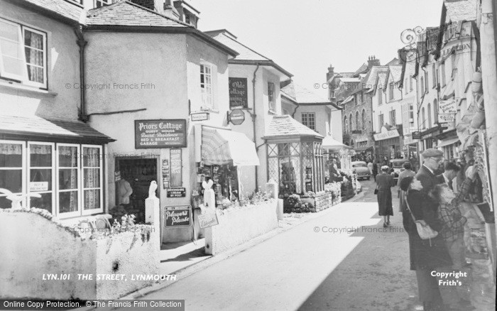 Photo of Lynmouth, The Street c.1955