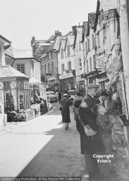 Photo of Lynmouth, Tourists In The Street c.1955