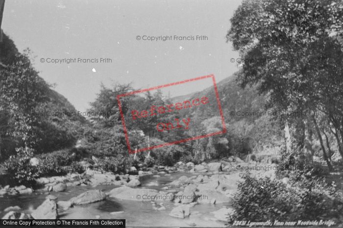 Photo of Lynmouth, View Near Woodside Bridge 1890