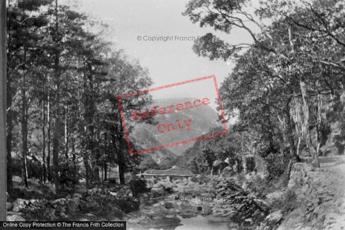Photo of Lynmouth, Watersmeet Valley, Rustic Bridge 1890