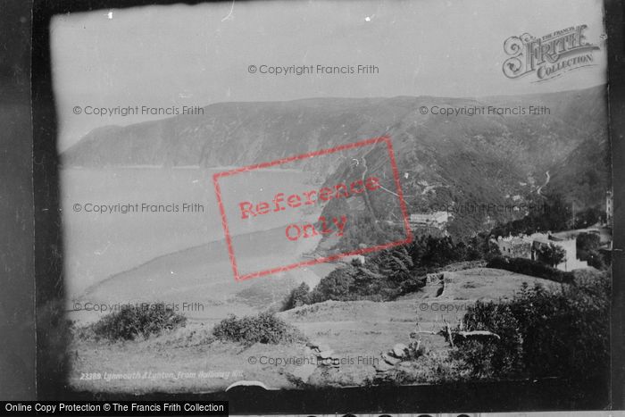 Photo of Lynton, And Lynmouth From Hollerday Hill 1890