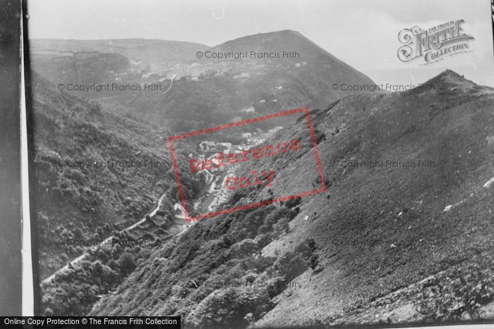 Photo of Lynton, And Lynmouth From Watersmeet Road 1929