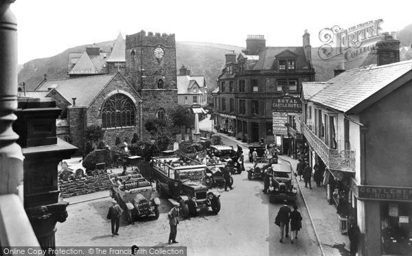 Photo of Lynton, Church Of St Mary The Virgin And Castle Hill 1929
