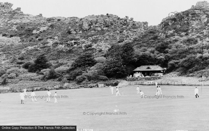 Photo of Lynton, Cricket At The Valley Of  Rocks c.1965