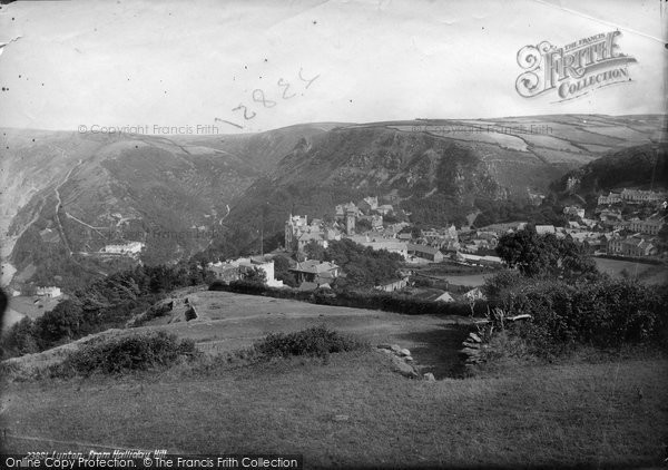 Photo of Lynton, From Hollerday Hill 1891