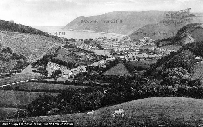 Photo of Lynton, From South Cliff 1920