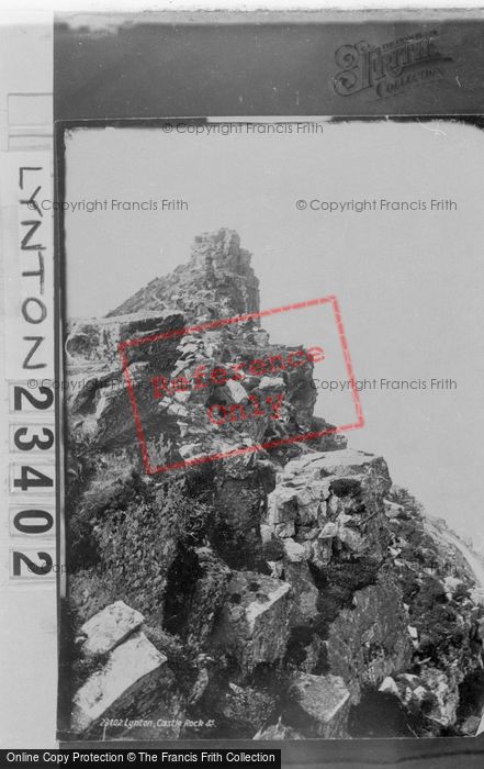 Photo of Lynton, Valley Of Rocks, Castle Rock 1890